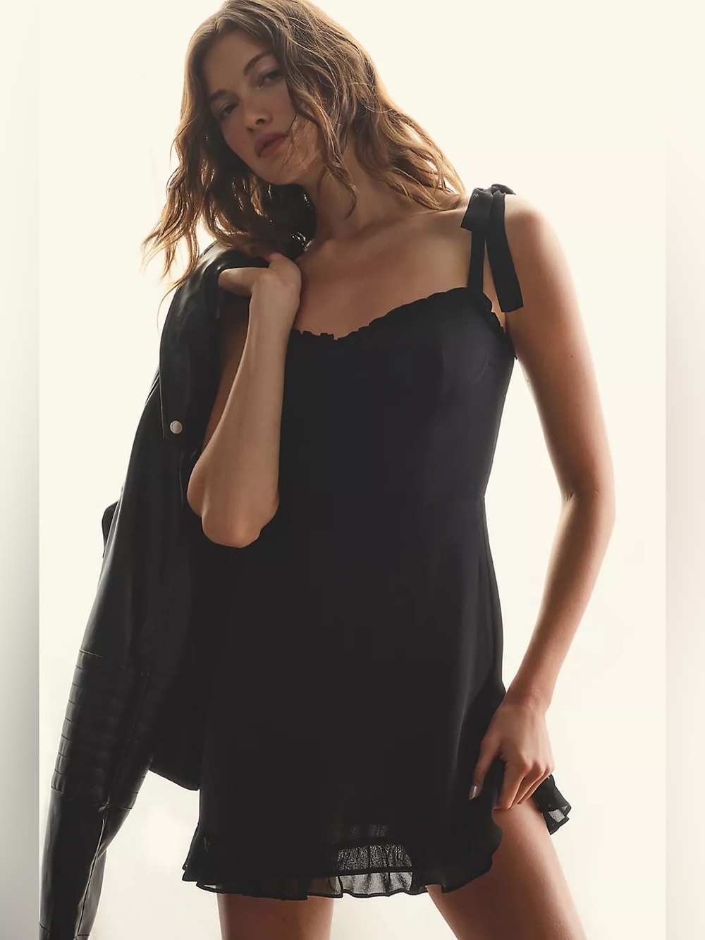 Reformation Christine Dress in Black - Size 2